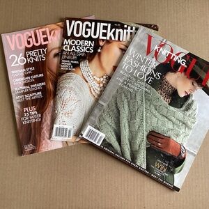 VOGUE Knitting International Magazines Lot of 3 Winter 2019/20 Fall ‘12 Fall ‘15